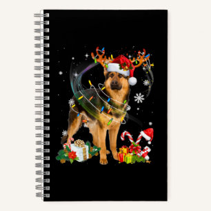 Shepherd Christmas Dog Notebook