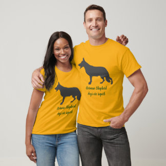 Shepherd Dog and Text T-Shirt