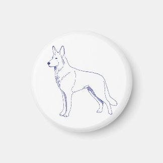 Shepherd dog breed magnet