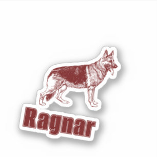 Shepherd Dog Custom Names Cut Sticker