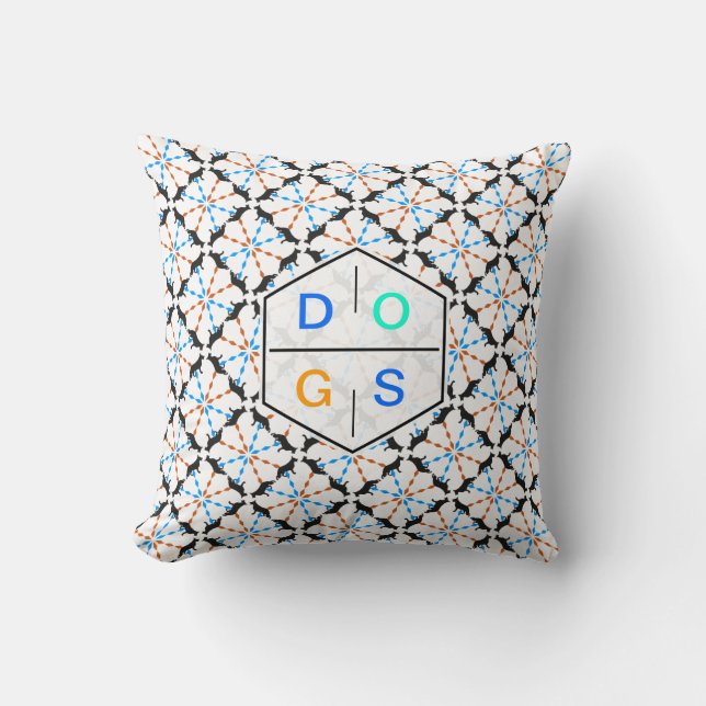 Shepherd Dog Pattern Cushion (Front)