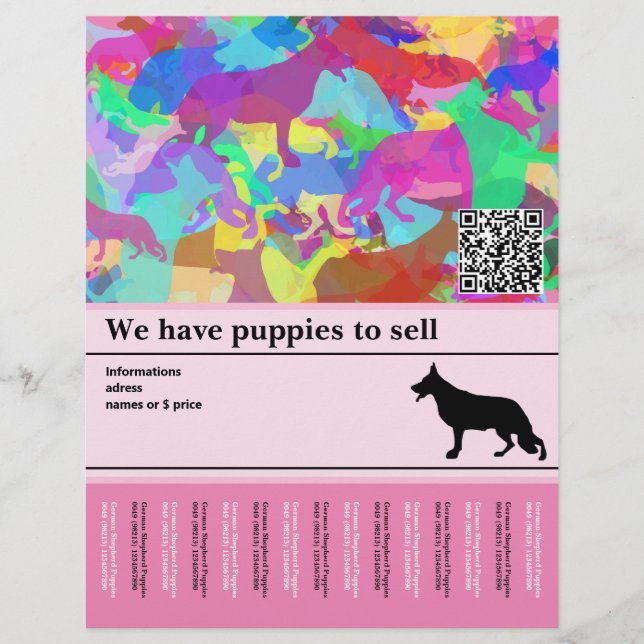 Shepherd Dog personalised Flyer (Front)