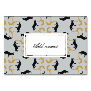 Shepherd dog silhouette table number