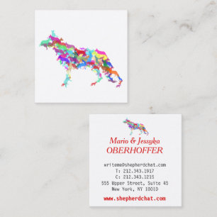 Shepherd Dogs Square Business Card
