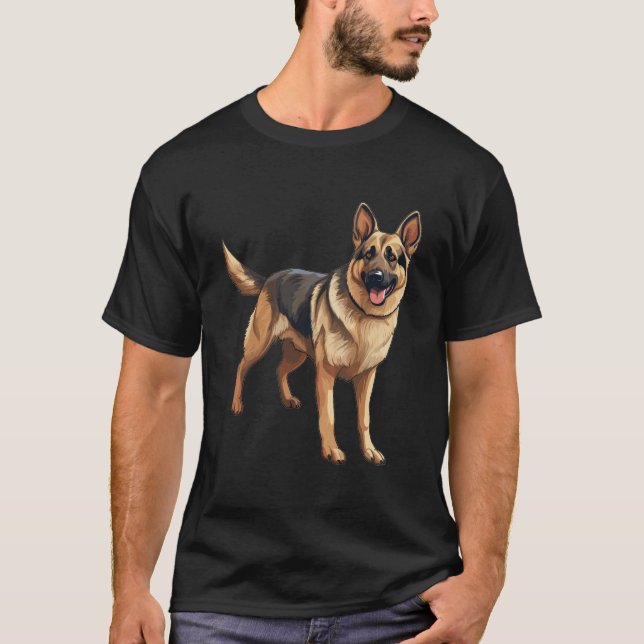 Shepherd - German Shepherd T-Shirt (Front)