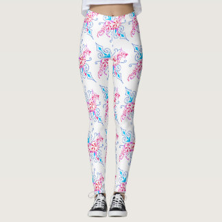 Shepherd Leggins pink blue floral Leggings