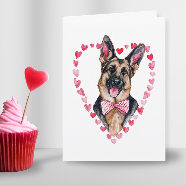 Shepherd Mum Valentines Day Dog Love Heart Pretty  Holiday Card (Shepherd Mom Valentines Day Dog Love Heart Pretty Holiday Card)