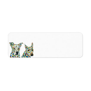 Shepherd Sharpei Pitbull Lab Return Address Label