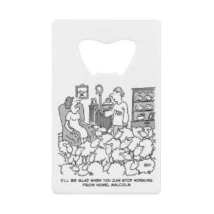 Shepherd Working from Home with his Sheep