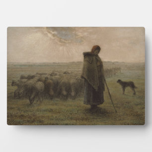 Shepherdess and Her Flock   1862-63 Plaque