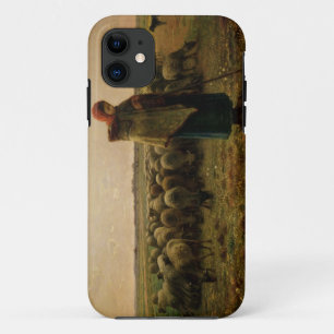 Shepherdess with her Flock, 1863 iPhone 11 Case