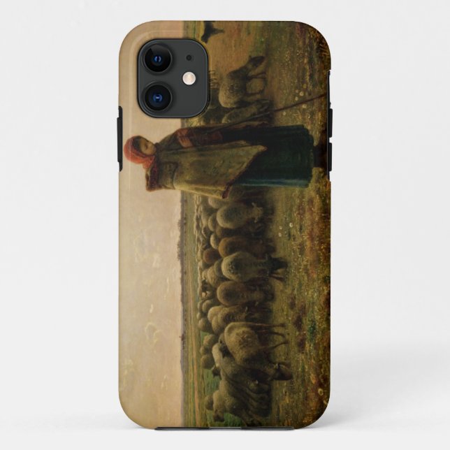 Shepherdess with her Flock, 1863 Case-Mate iPhone Case (Back)