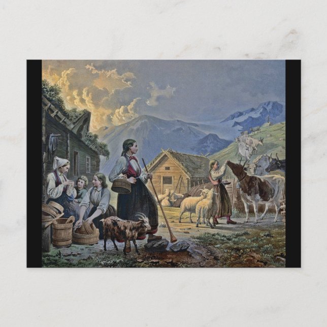 Shepherdesses Hut on the Mountain Postcard (Front)