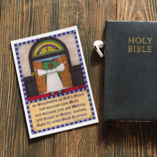 Shepherds of God's Flock Inspirational Post Card