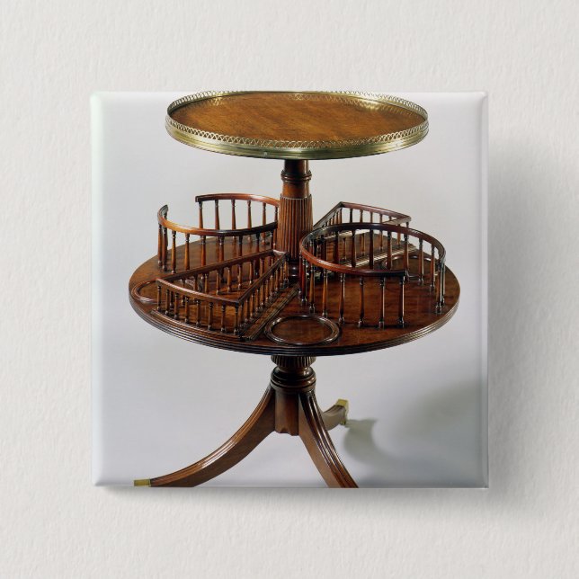 Sheraton two-tier dumb waiter 15 cm square badge (Front)