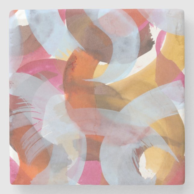 Sherbert I Stone Coaster (Front)