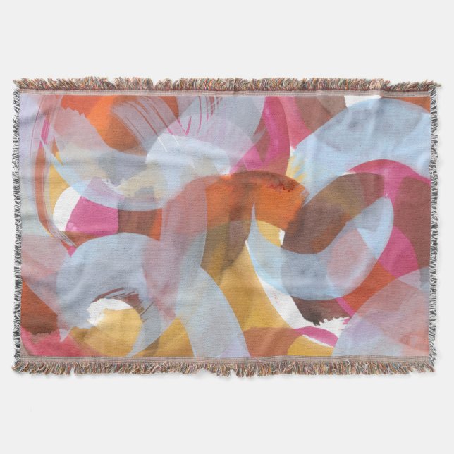 Sherbert I Throw Blanket (Front)