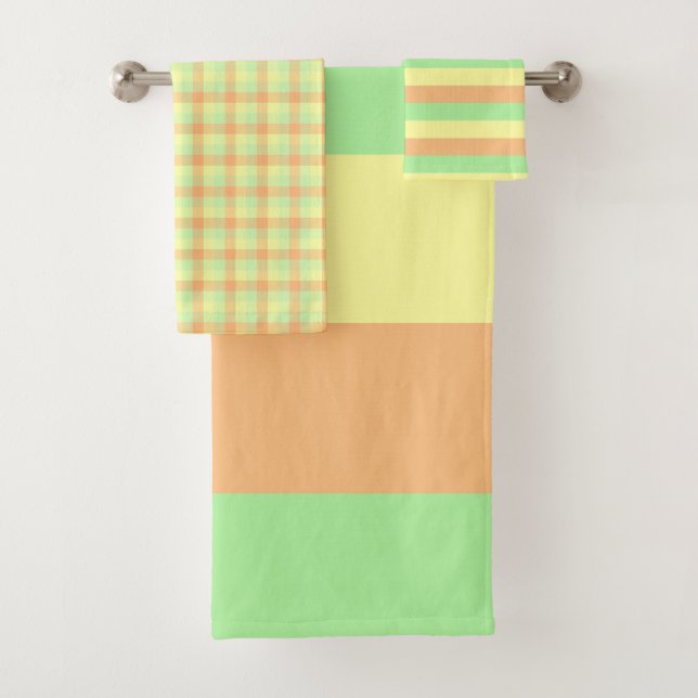 Sherbet Coordinates towel set (Insitu)
