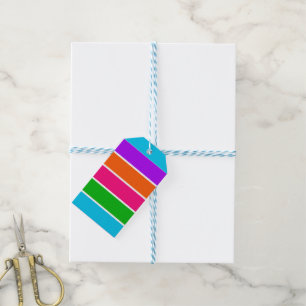 Sherbet Stripes  Gift Tags