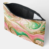 “Sherbet Swirl” Print Cosmetic Bag