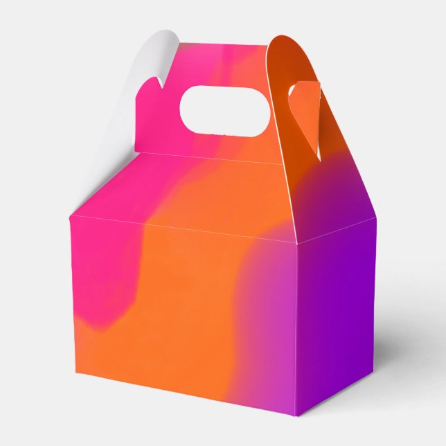 Sherbet Watercolors Favour Box (Front Side)