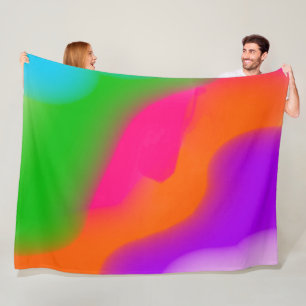Sherbet Watercolors fleece blanket
