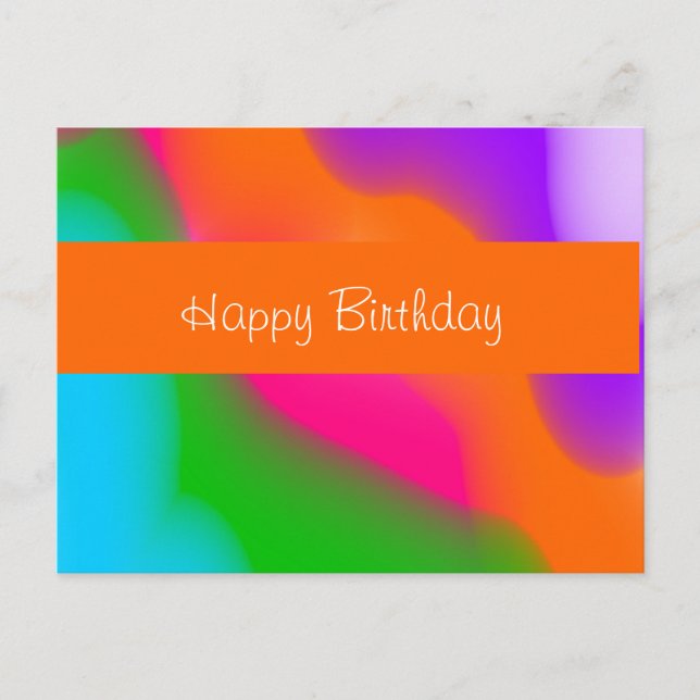 Sherbet Watercolors Postcard (Front)
