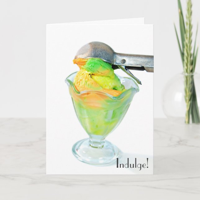 sherbet with ice cream scoop card (Front)
