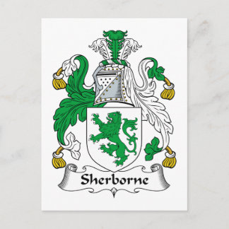 Sherborne Family Crest Postcard