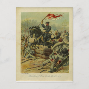 Sheridan at Five Forks by H.A. Ogden Postcard