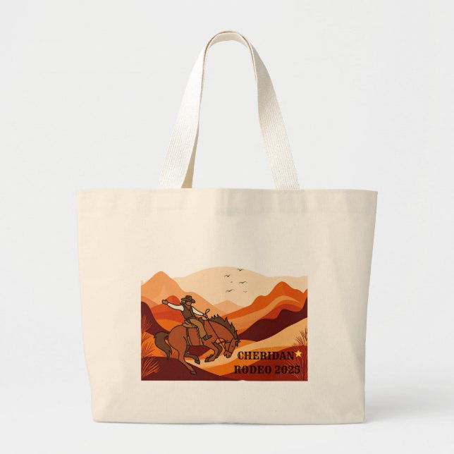 Sheridan Rodeo 2025 – Western Tote Bag (Front)