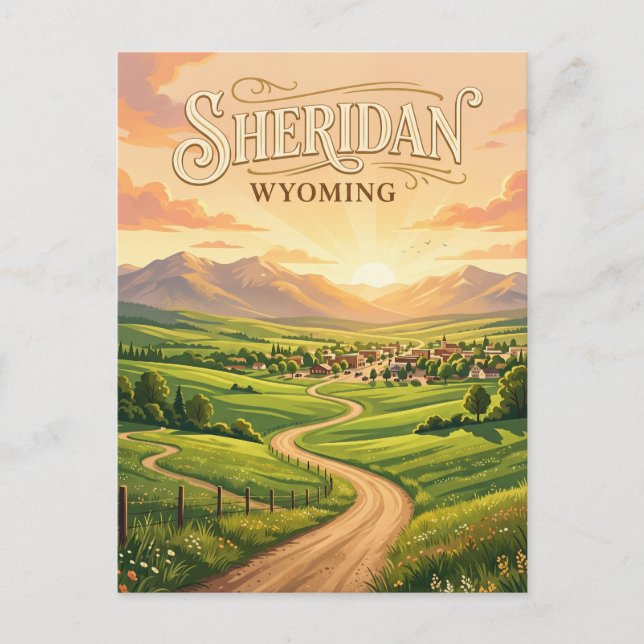 Sheridan USA Postcard (Front)