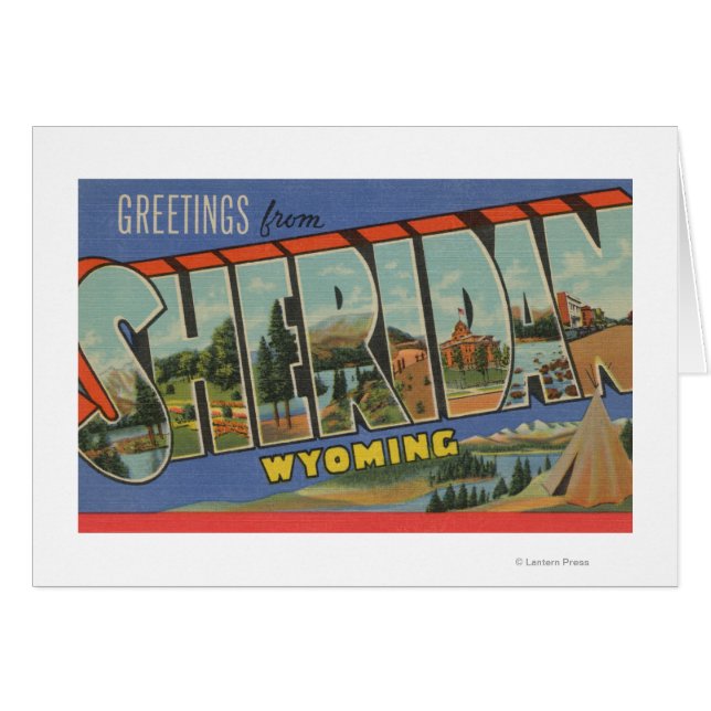 Sheridan, Wyoming - Large Letter Scenes (Front Horizontal)