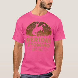 Sheridan Wyoming Wy Wild West Rodeo Cowboy T-Shirt