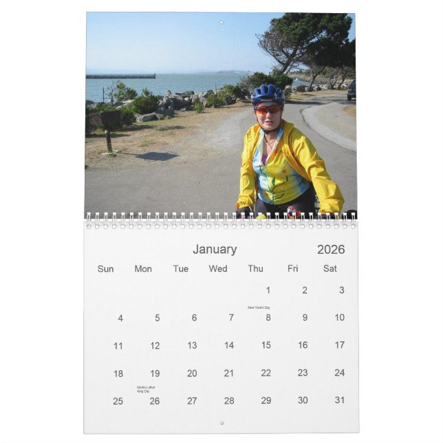 Sherie and Ben Bike California Calendar (Jan 2026)