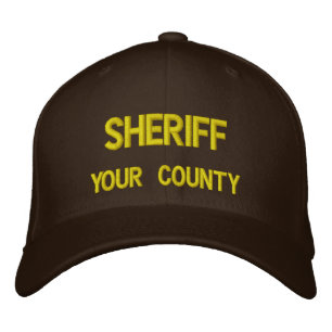 SHERIFF (ADD YOUR COUNTY) EMBROIDERED HAT