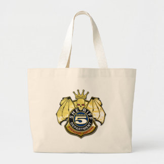 Sheriff Area 5 Badge Large Tote Bag