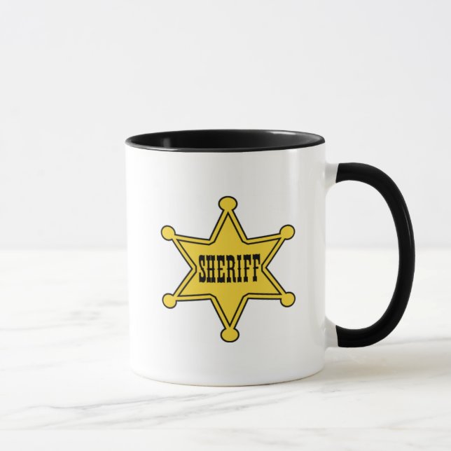sheriff Badge Coffee Mug (Right)
