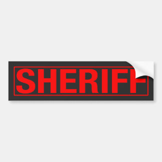 "SHERIFF" BUMPER STICKER