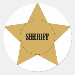 Sheriff Classic Round Sticker