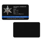Sheriff Custom Law Enforcement Thin Blue Line Logo