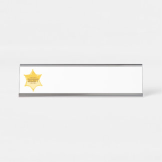 Sheriff Desk Name Plate