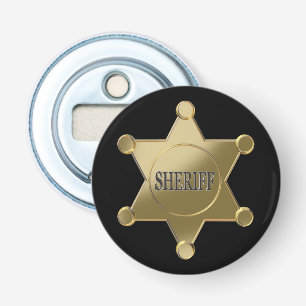Sheriff golden star bottle opener