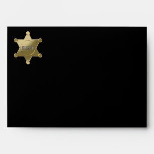 Sheriff golden star envelopes