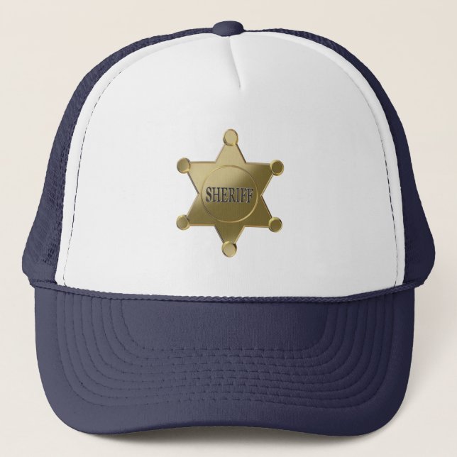Sheriff golden star trucker hat (Front)
