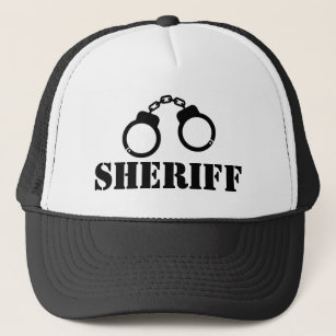 Sheriff handcuffs law enforcement prop Trucker Hat