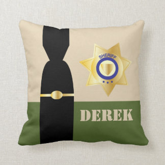 Sheriff Retirement Funny Customizable Cushion