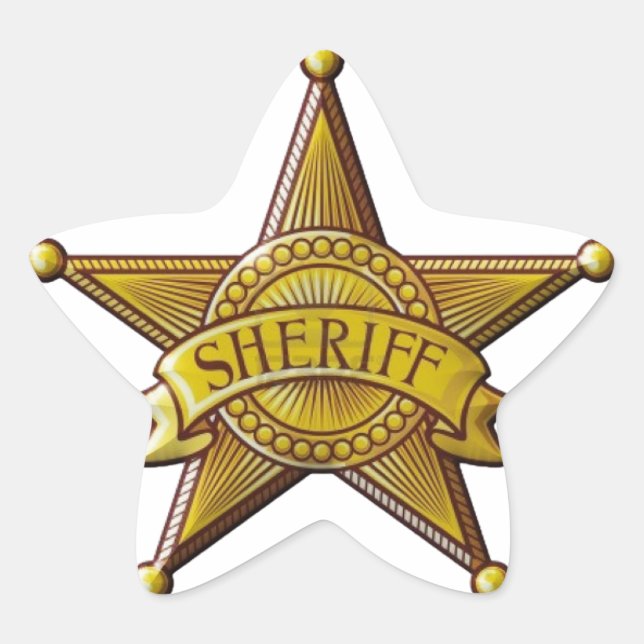 Sheriff Star Sticker (Front)