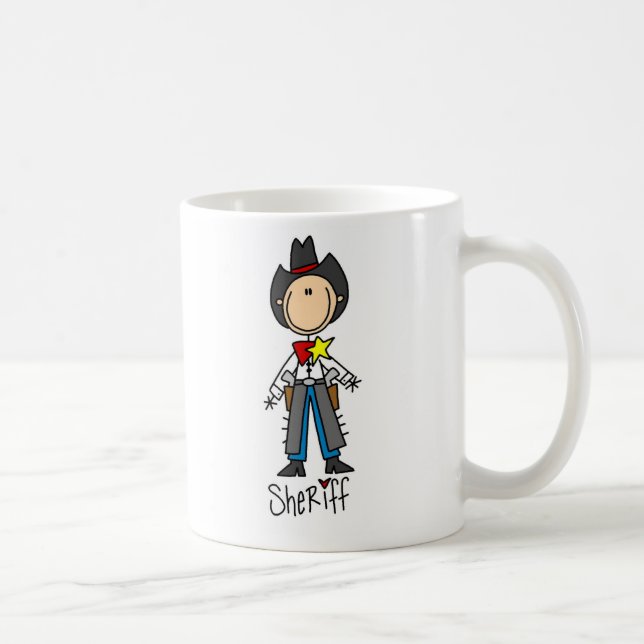 Sheriff Stick Figure Mug (Right)