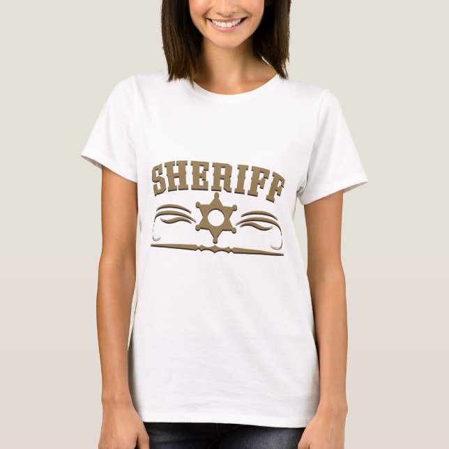 Sheriff Western Style T-Shirt (Front)